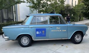 Giro d’Italia d’Epoca 2025: la presentazione al CONI con la presenza della Fiat 1500 Rai del 1966