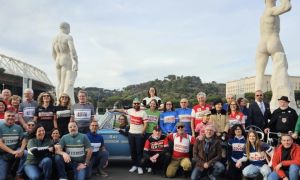 Giro d’Italia d’Epoca, la presentazione al Foro Italico con Michela Girardengo e Gioia Bartoli e la Fiat 1500 Rai