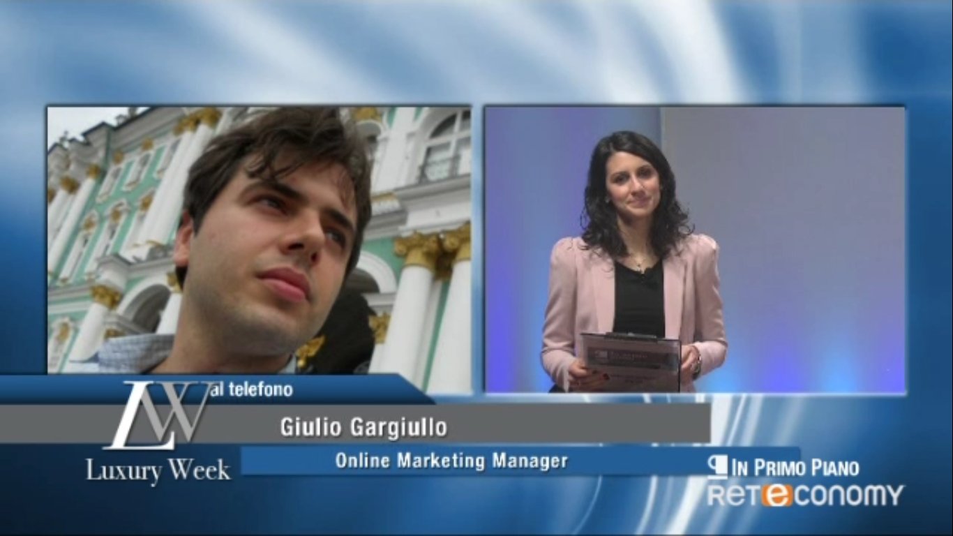 Giulio Gargiullo intervistato da Elena Sanfilippo su moda e lusso in Russia su Reteconomy Sky