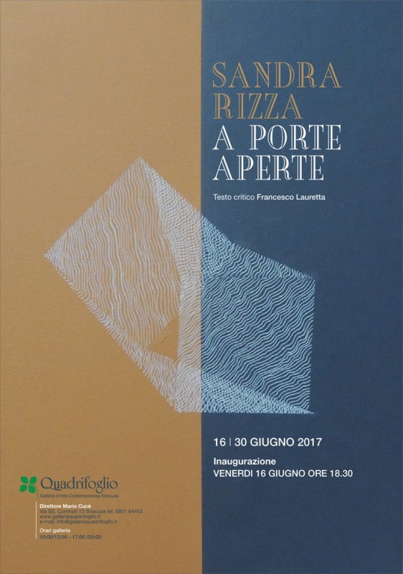 “A porte aperte”, personale di Sandra Rizza alla Galleria Quadrifoglio