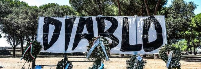 Roma: Funerali blindati per Fabrizio “Diablo” Piscitelli al Divino Amore