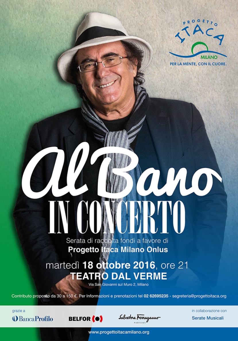 Al Bano in concerto per Progetto Itaca Milano