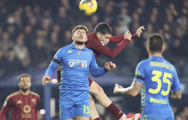 Serie A: la Roma vince ad Empoli (0-1) e si prepara per il match di Europa League con l’Athletic