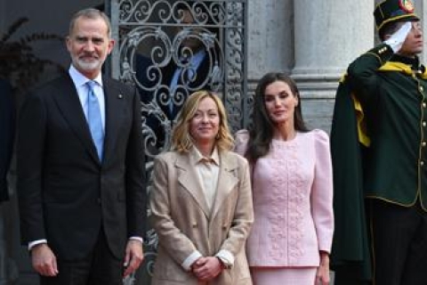 Visita Reali di Spagna: lunch con la premier Meloni e Tajani e incontro con Fontana e La Russa