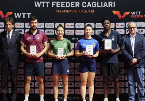 Tennistavolo: il WTT di Cagliari incorona il doppio misto John Oyebode e Gaia Monfardini