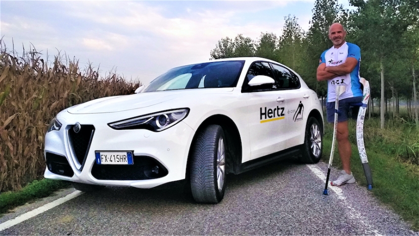 Una maratona di 930 km tra i siti Unesco per l’atleta paralimpico Andrea Devincenzi con la partnership di Hertz