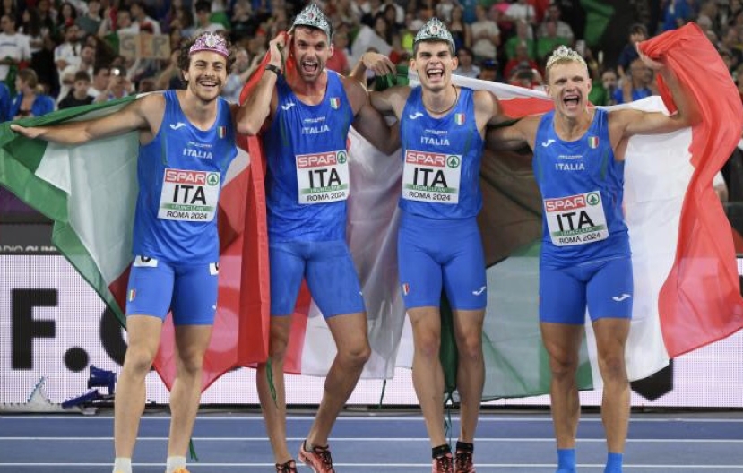Euroatletica: il quartetto azzurro conquista l’argento nella staffetta 4x400 dietro i belgi