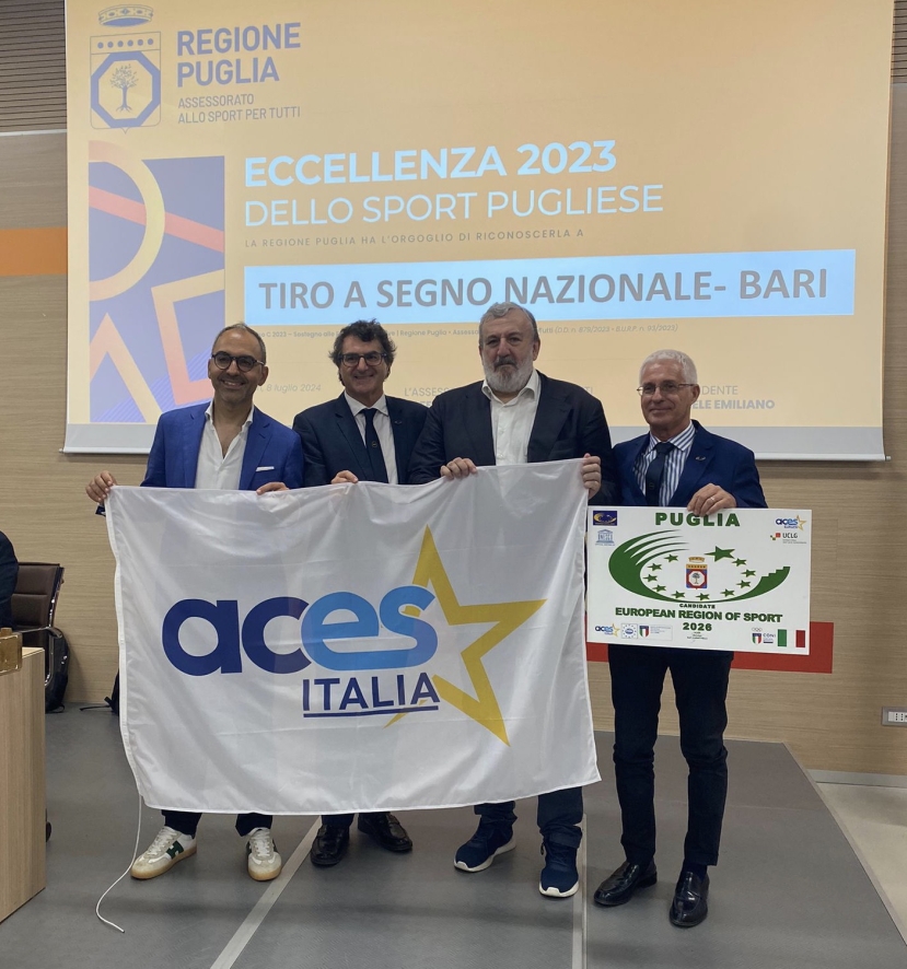 Bari: presentata alla Fiera del Levante la candidatura a “Regione Europea dello Sport 2026” di ACES