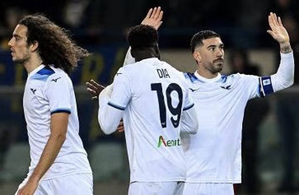 Serie A: la Lazio stravince a Verona (0-3) e torna a piazzarsi al 4º posto in classifica