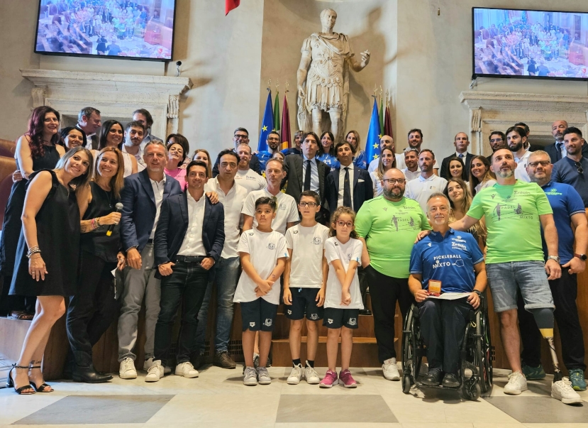 Padel: le squadre romane ricevute in Campidoglio in vista della finale nazionale della Coppa dei Club MSP a Parma