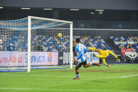 Il goal del pari del Napoli di Lorenzo Insigne