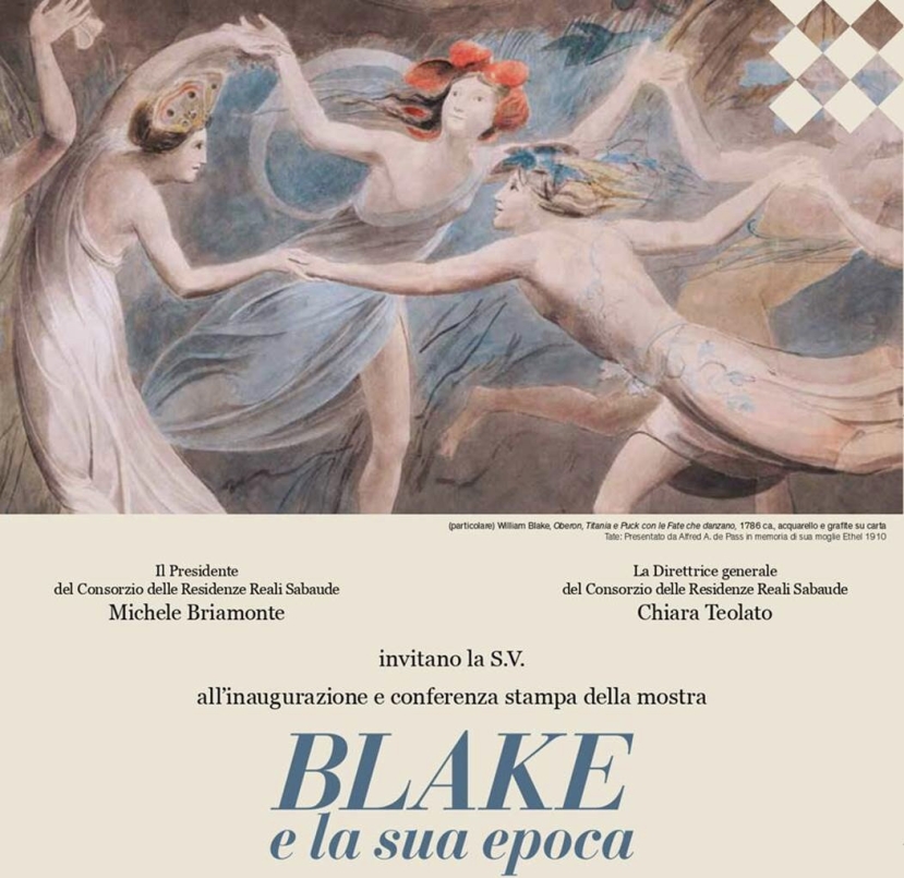 Mostre: alla Venaria Reale di Torino apre  “Blake e la sua epoca”, opere provenienti dalla Tate Gallery di Londra