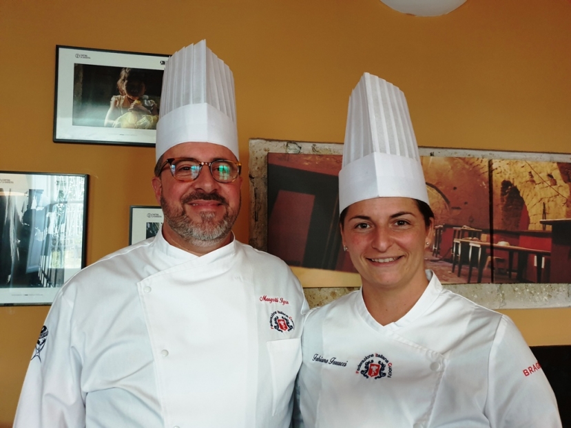 Gli chef Igor Margotti e Fabiana Ferrucci