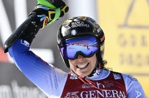 Sci: Federica Brignone è oro al Sestriere nello Slalom Gigante bruciando Lara Gut per 77 centesimi