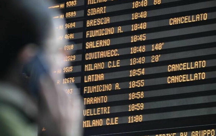 Sciopero treni: oggi fino alle 21 disagi e cancellazioni senza fascia di garanzia per FS, Italo e Trenord