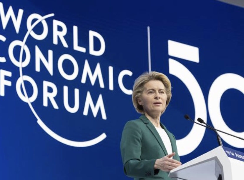 Economia: al forum internazionale di Davos von der Leyen (UE) prende le misure con l’America di Trump