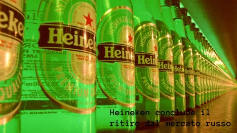 Heineken lascia la produzione di birra in Russia e cede ad 1 euro gli impianti ad Arnest