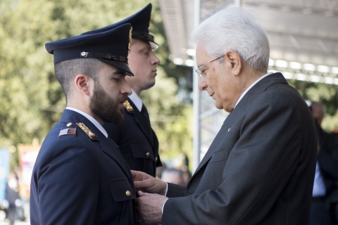 Celebrazione 169° anniversario Polizia di Stato. Mattarella: "A loro la riconoscenza della Repubblica"